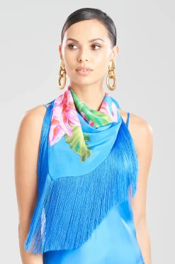 Natori Scarves & Shawls-Hanabi Fringe Silk Scarf
