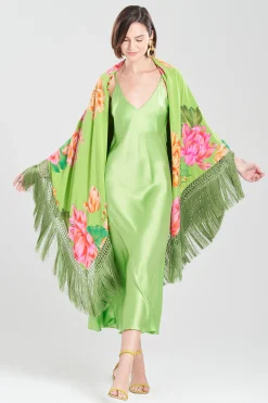 Natori Scarves & Shawls-Hanabi Fringe Silk Shawl