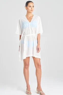 Natori Honeymoon|Beach Caftans-Heleneca Mesh Belted Short Caftan