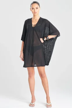 Natori Honeymoon|Beach Caftans-Heleneca Mesh Wedge Short Caftan