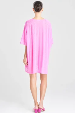 Natori Honeymoon|Beach Caftans-Heleneca Mesh Wedge Short Caftan