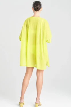 Natori Honeymoon|Beach Caftans-Heleneca Mesh Wedge Short Caftan