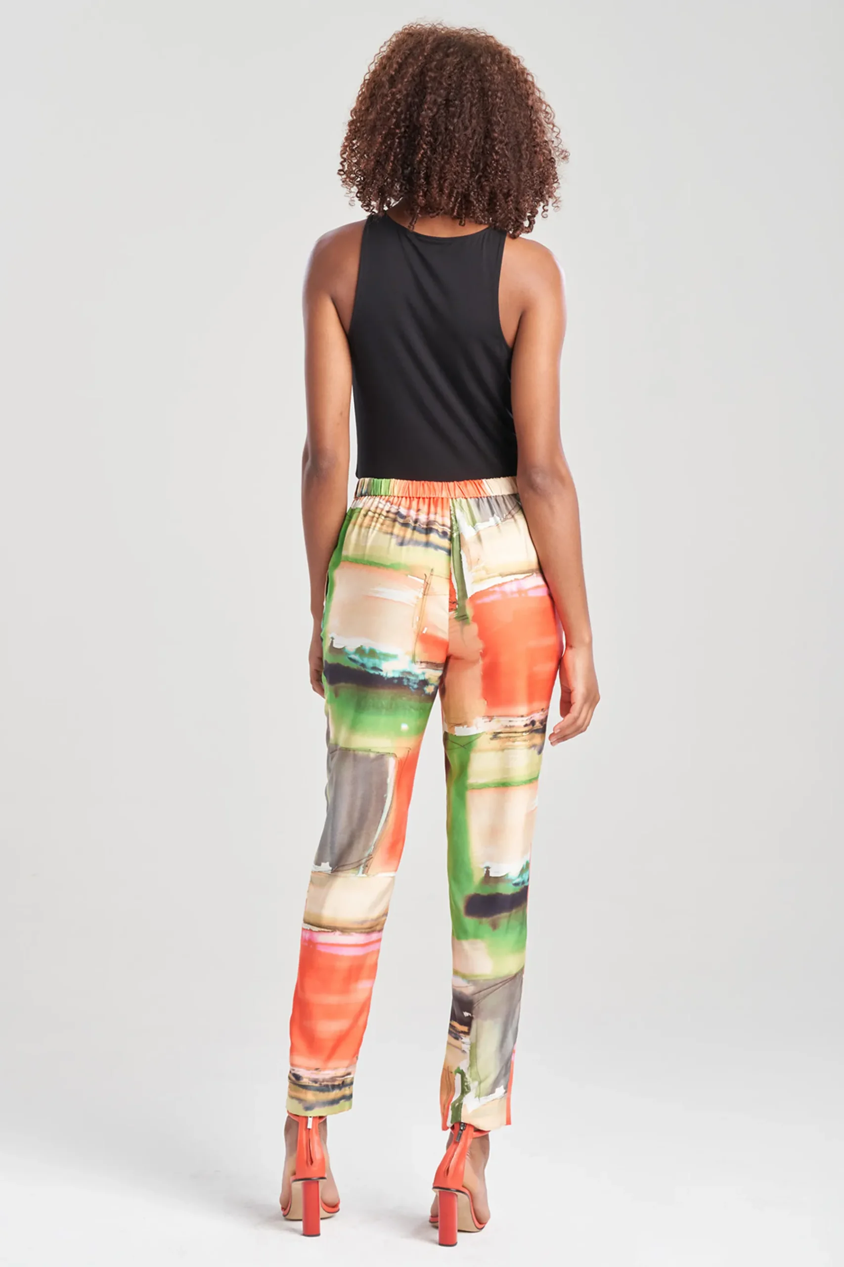 Natori Pants, Skirts & Shorts-Hikaru Cotton Silk Pull On Tapered Pants