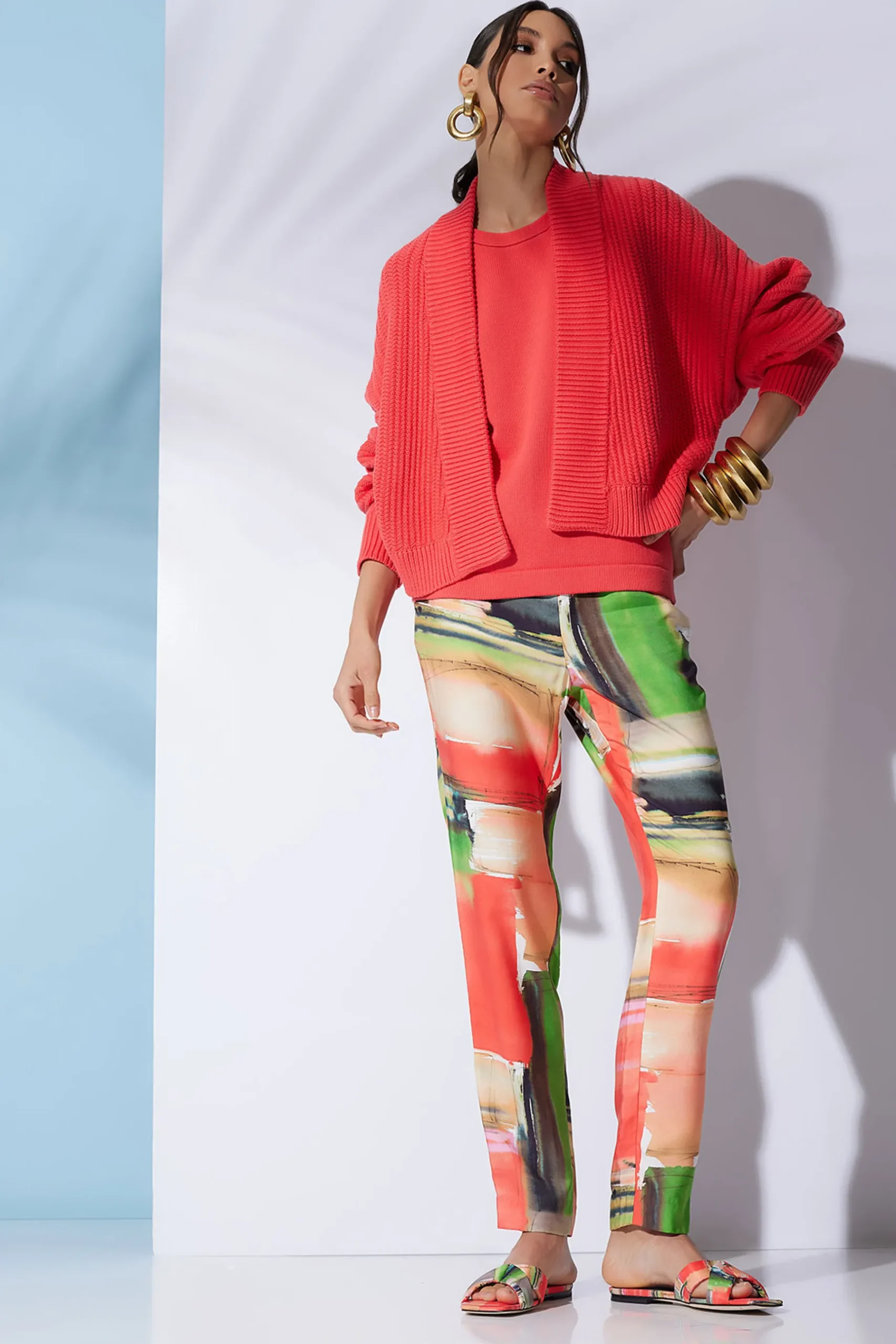 Natori Pants, Skirts & Shorts-Hikaru Cotton Silk Pull On Tapered Pants