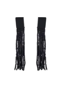 Natori Earrings-Horn Fringe Clip Earrings