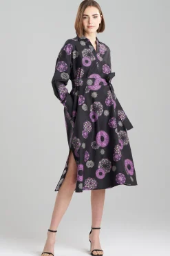 Natori Dresses-Ikigai Oversized Shirtdress