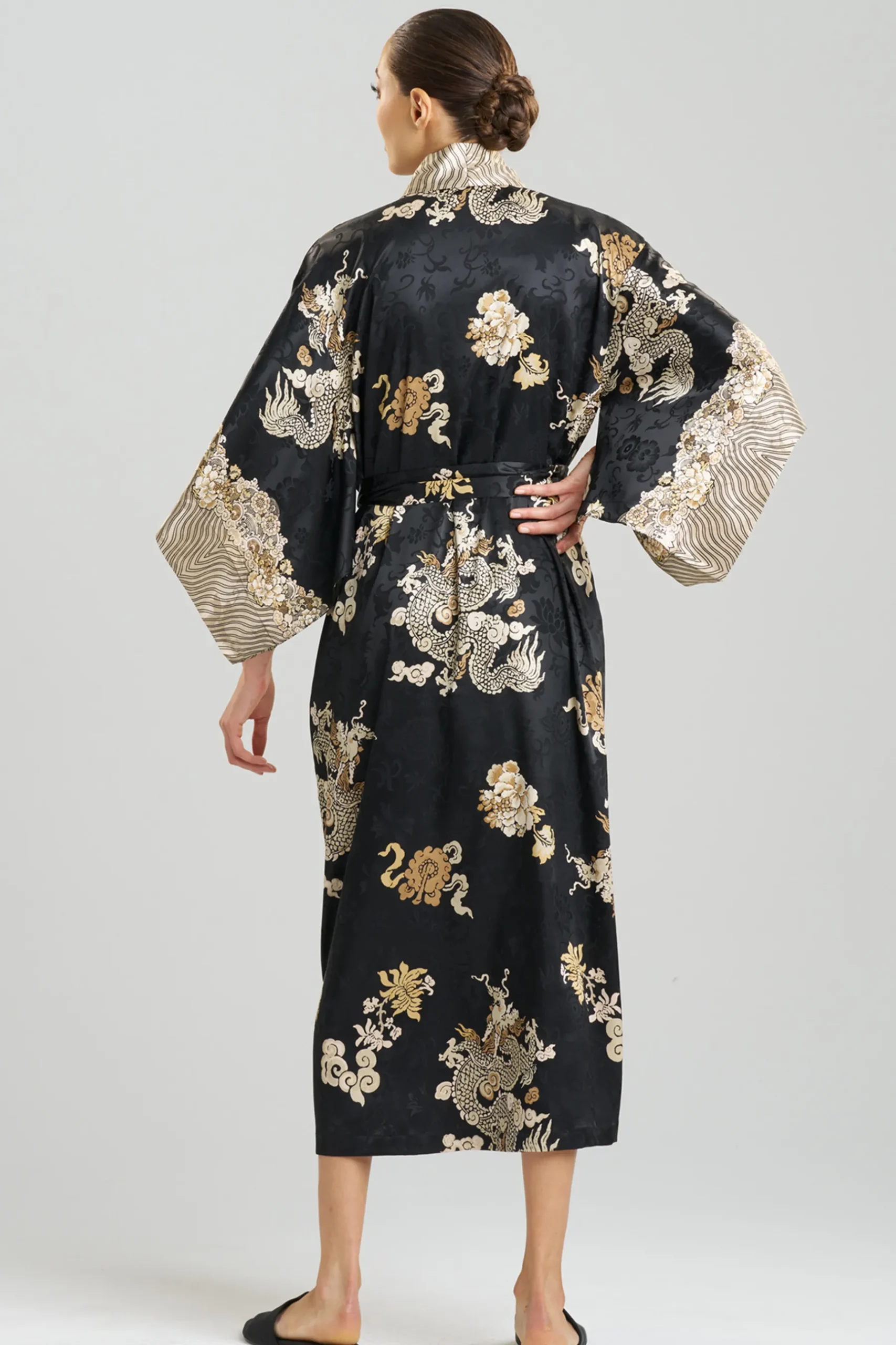 Natori Robes & Kimonos-Imperial Dragon Jacquard Robe
