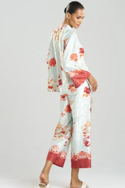 Natori Pajama Sets-Imperial Dragon Jacquard Mandarin PJ