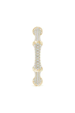 Natori Rings|Indochine-Indochine 14k Diamond Pave Bamboo Eternity Ring
