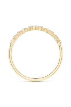 Natori Rings|Indochine-Indochine 14k Hexagon 11-Diamond Stacking Ring