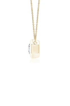 Natori Necklaces|Indochine-Indochine 14k Hexagon Frame Diamond Solitaire Necklace