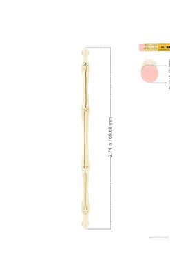 Natori Earrings|Indochine-Indochine 14k Large 2.75 Inch Bamboo Hoops