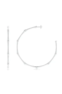 Natori Earrings|Indochine-Indochine 14k Large 2.75 Inch Bamboo Hoops