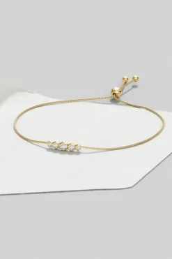 Natori Bracelets|Indochine-Indochine 14k Tapering Hexagon Diamond Bar Bracelet