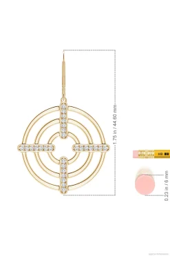 Natori Earrings|Infinity-Infinity Concentric Circle 14K Gold Earrings