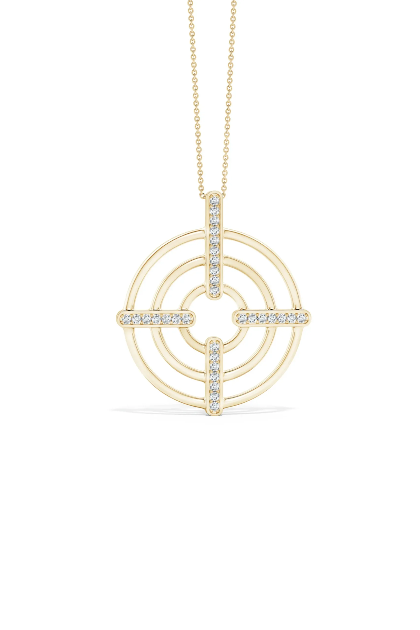 Natori Necklaces|Infinity-Infinity Concentric Circle 14K Gold Pendant Necklace