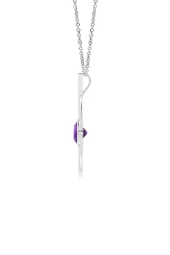 Natori Necklaces|Infinity-Infinity Concentric Circle 14K Gold And Amethyst Pendant Necklace