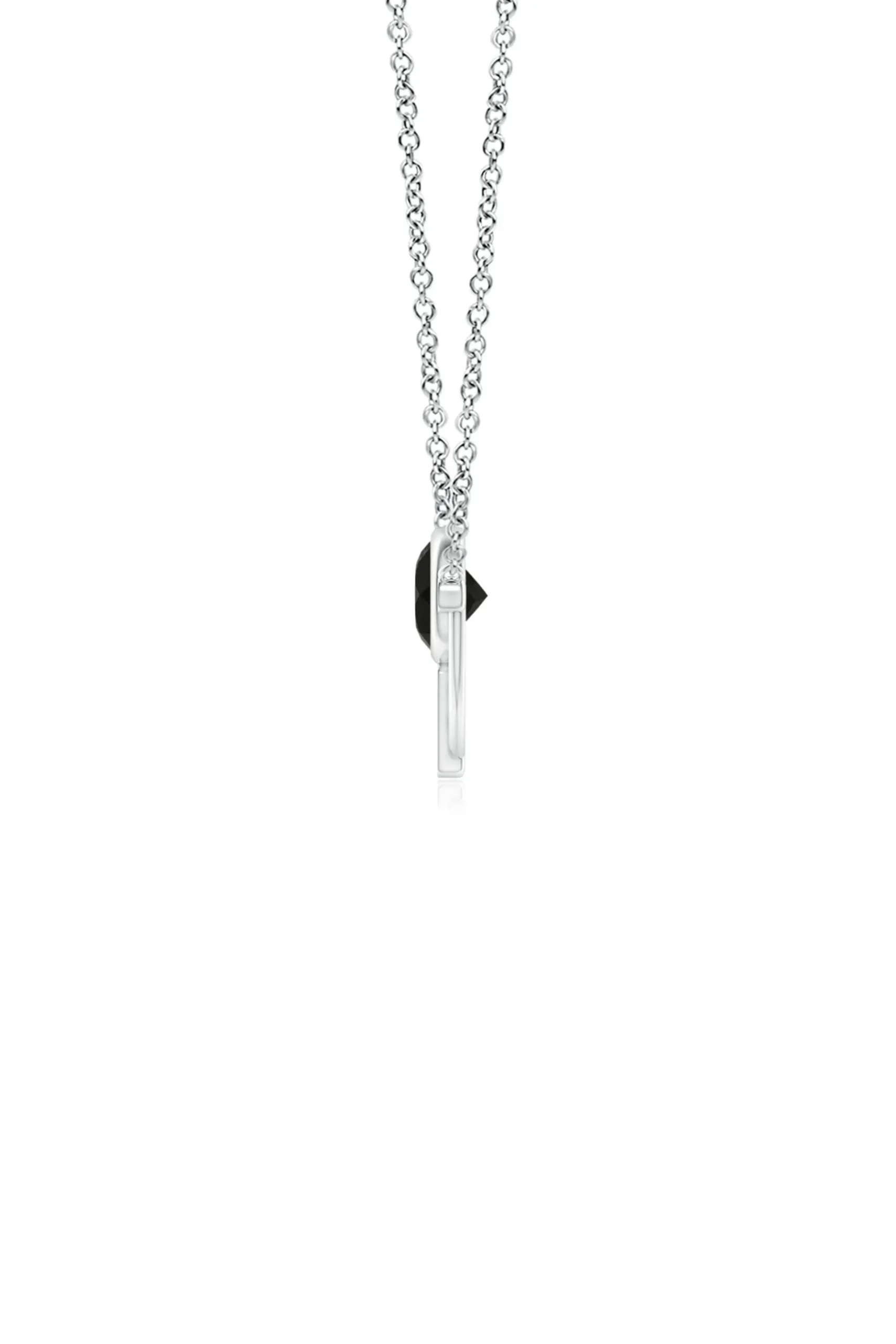 Natori Necklaces|Infinity-Infinity Half Concentric Circle 14K Gold And Black Onyx Pendant Necklace
