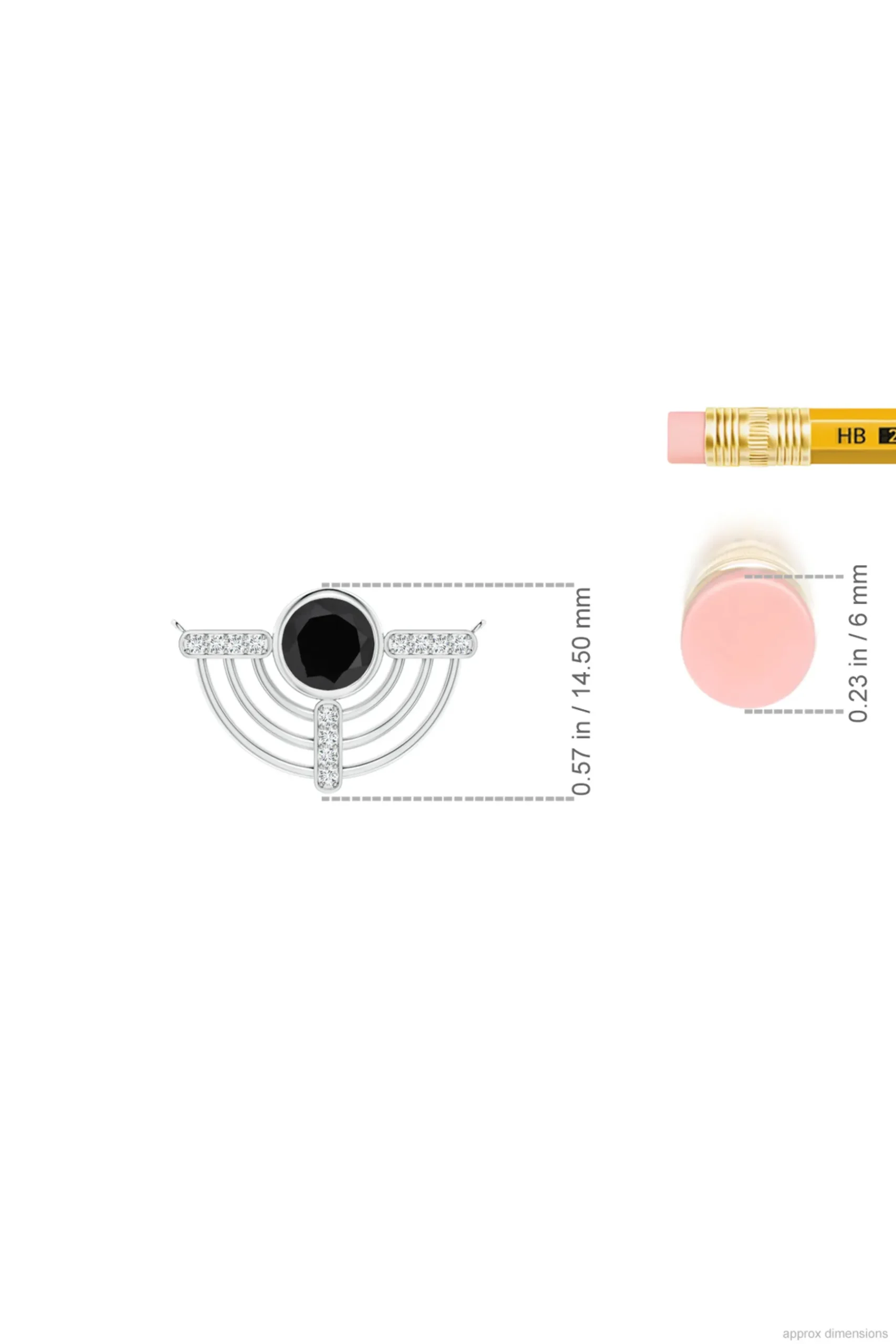 Natori Necklaces|Infinity-Infinity Half Concentric Circle 14K Gold And Black Onyx Pendant Necklace