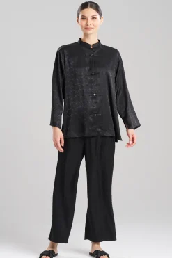 Natori Pajama Sets-Infinity Jacquard Mandarin PJ