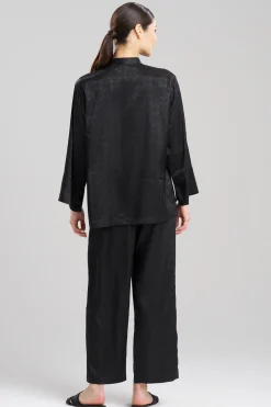 Natori Pajama Sets-Infinity Jacquard Mandarin PJ