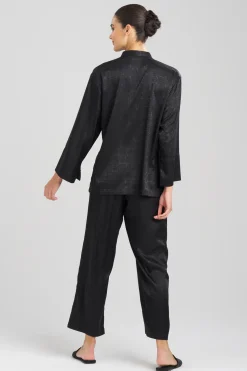 Natori Pajama Sets-Infinity Jacquard Mandarin PJ