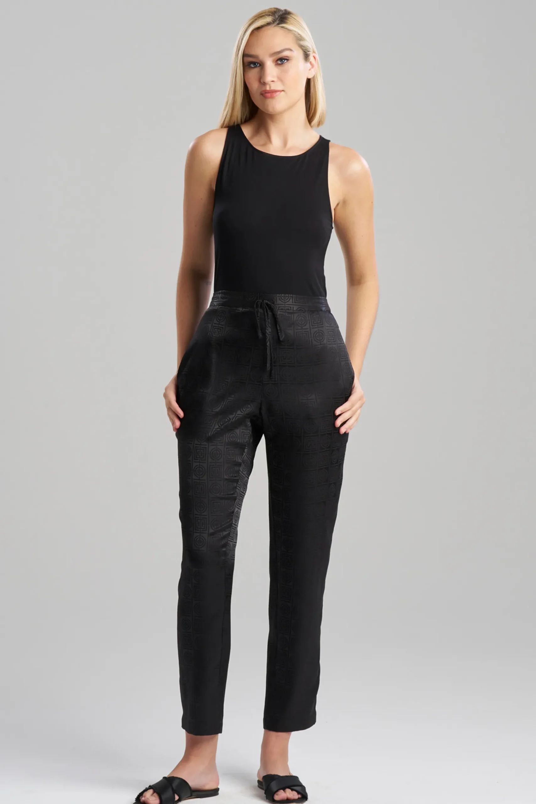 Natori Pajama Bottoms-Infinity Jacquard Pants