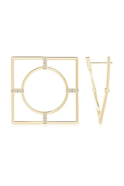 Natori Earrings|Infinity-Infinity 14K Gold Geometric Hoop Earrings