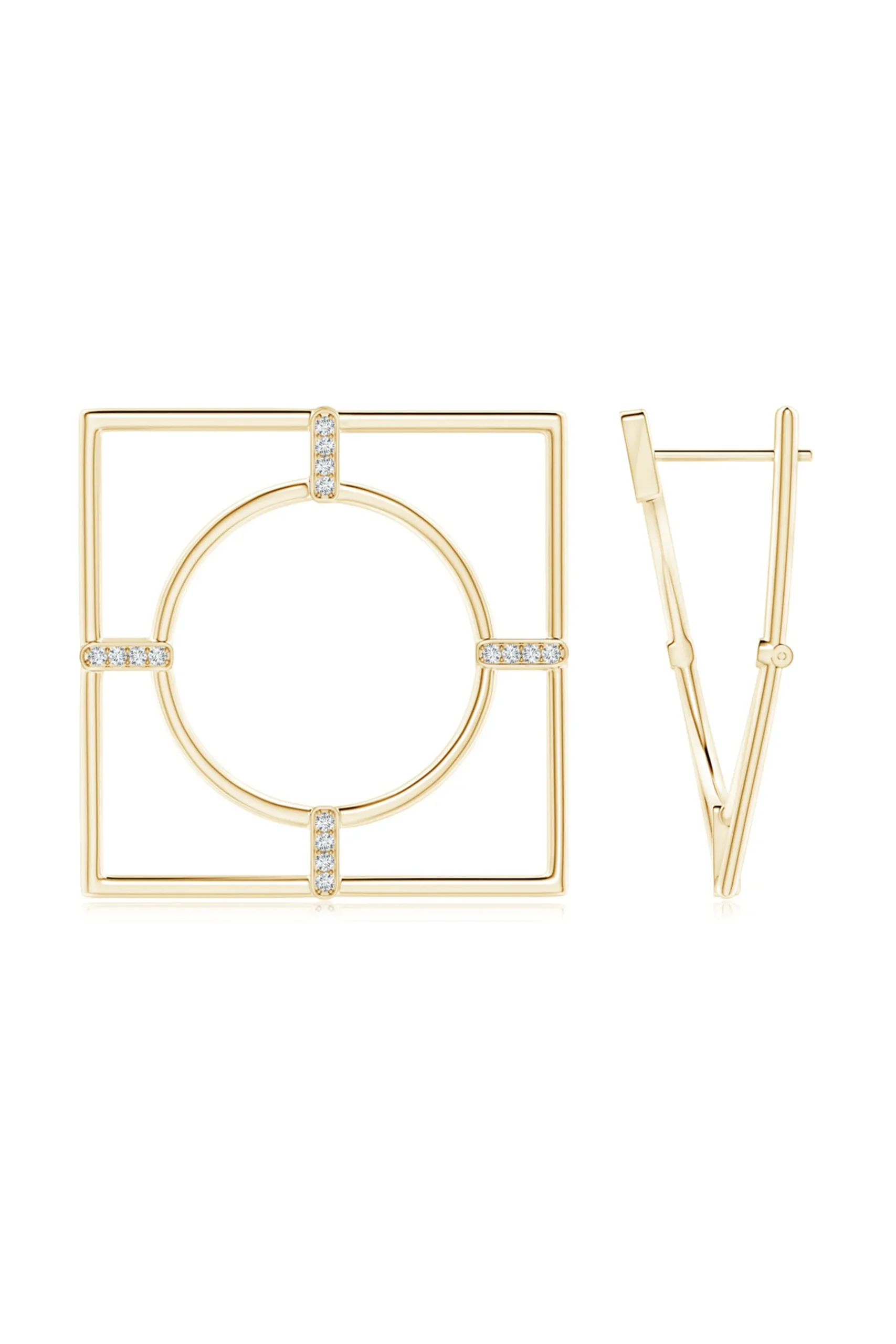 Natori Earrings|Infinity-Infinity 14K Gold Geometric Hoop Earrings