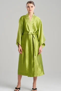 Natori Robes & Kimonos-Ink Dragon Silk Robe