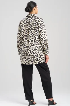 Natori Tops, Shirts & Tunics-Jaguar Cotton Poplin Embroidered Barong Shirt
