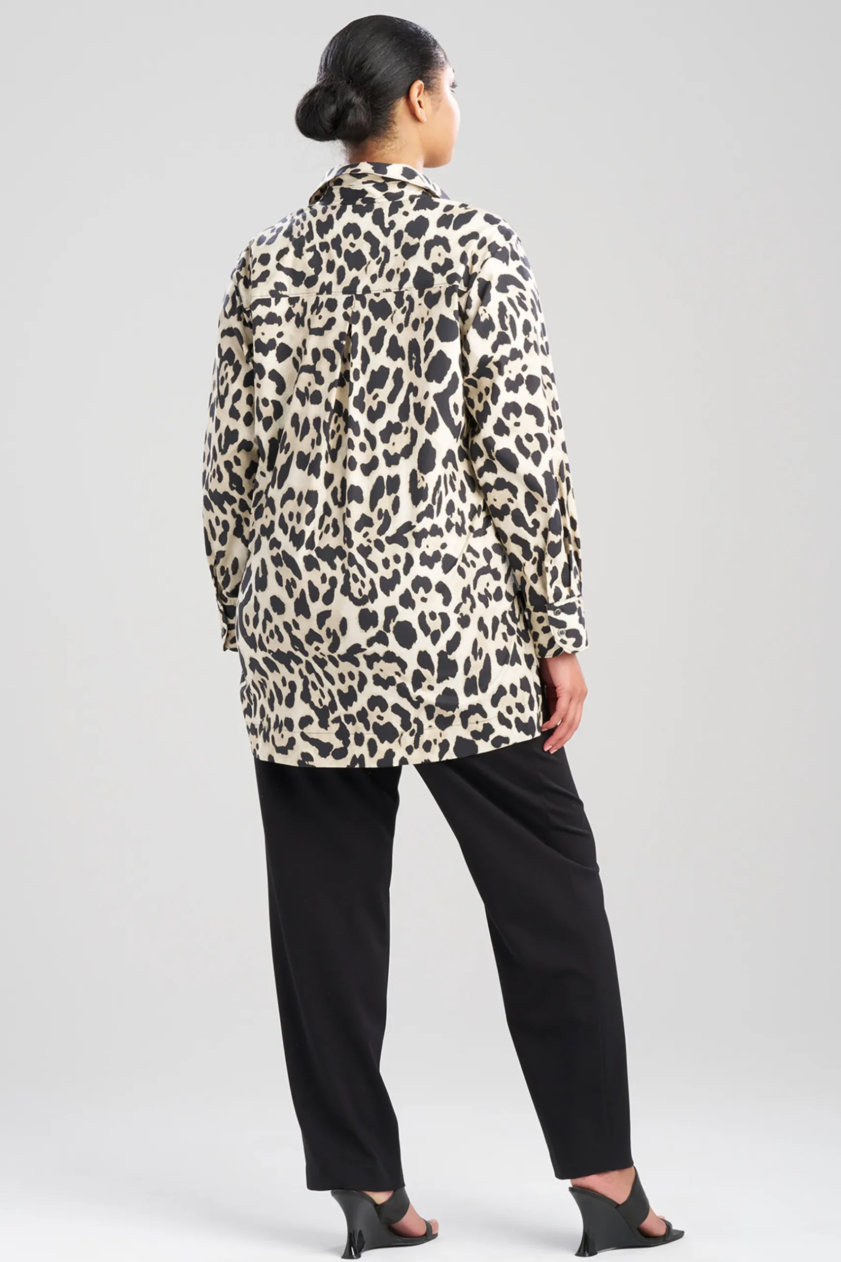 Natori Tops, Shirts & Tunics-Jaguar Cotton Poplin Embroidered Barong Shirt