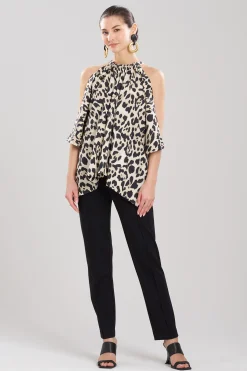 Natori Tops, Shirts & Tunics-Jaguar Cotton Poplin Handkerchief Top