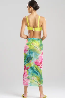 Natori Honeymoon|Pareos-Jardin Sheer Sarong