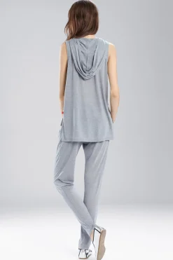 Natori Pajama Bottoms-Josie Heather Tees Kangaroo Pants