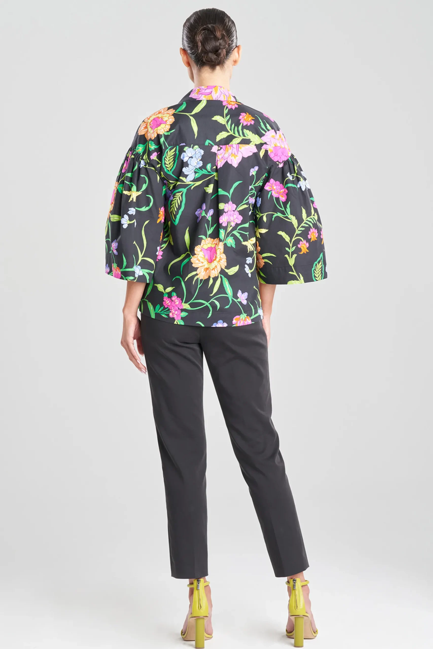 Natori Tops, Shirts & Tunics-Junko Cotton Poplin Oversized Pleated Top