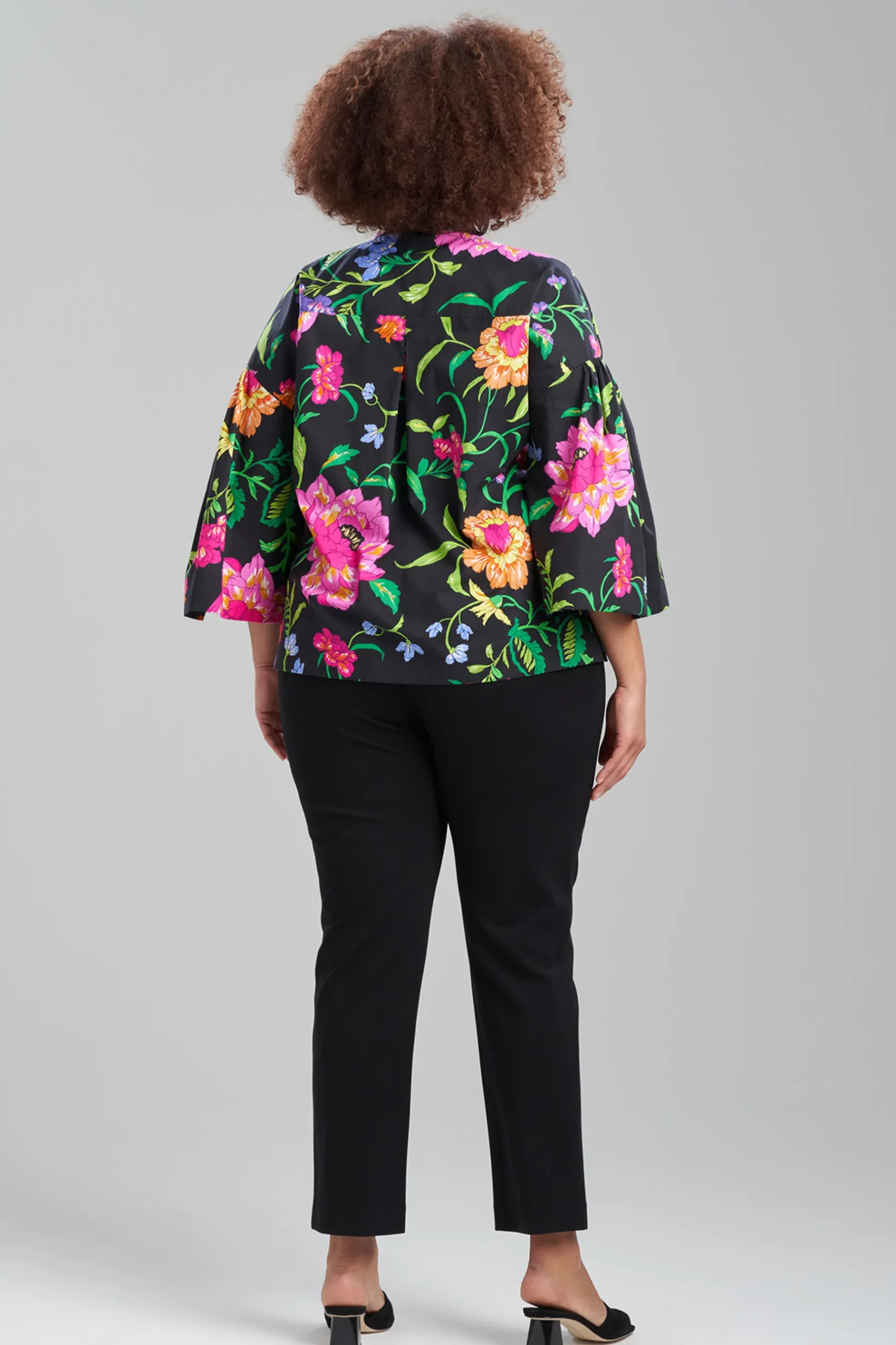 Natori Tops, Shirts & Tunics-Junko Cotton Poplin Oversized Pleated Top