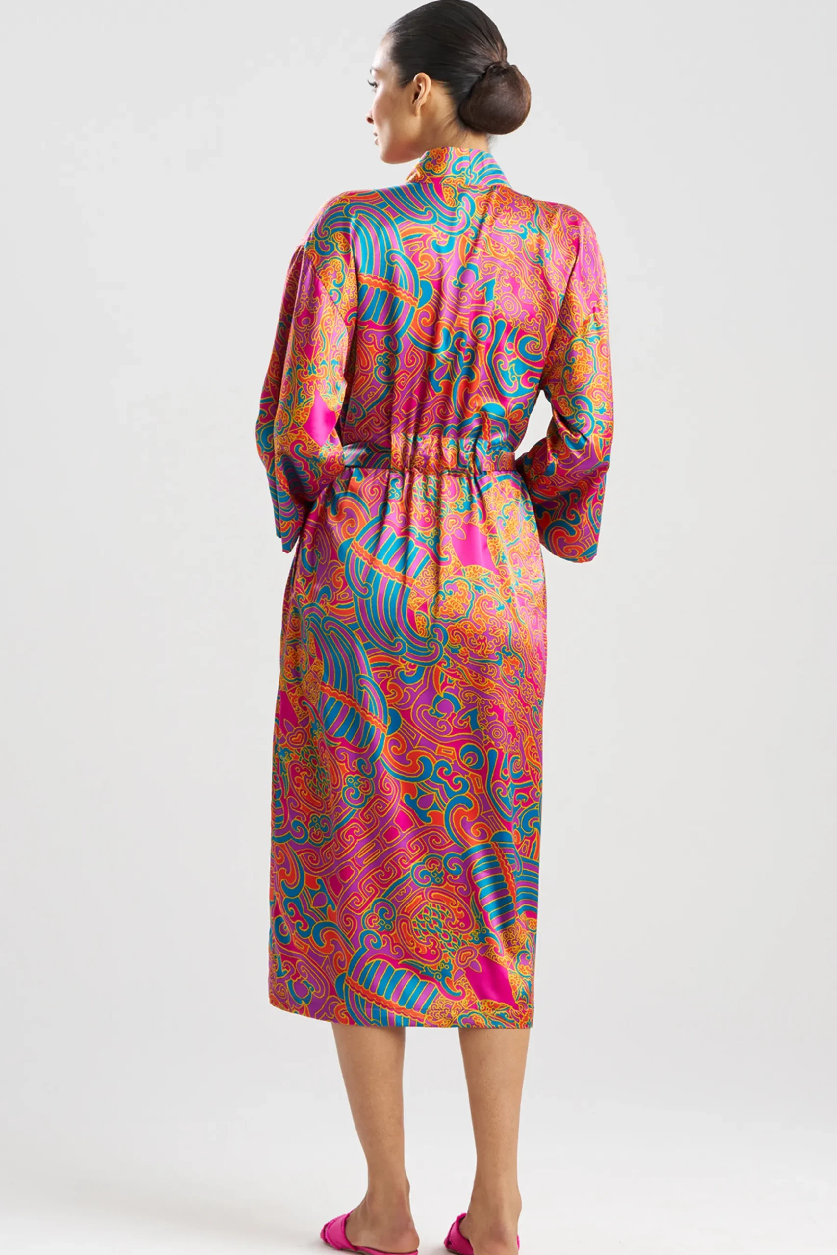 Natori Robes & Kimonos-Kaleidoscope Satin Robe
