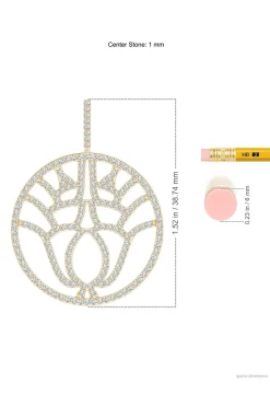 Natori Necklaces|Kamon-Kamon 14k Open Diamond Pendant Necklace