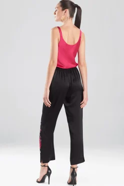 Natori Pajama Bottoms-Kashmir Silk Embroidery Pants