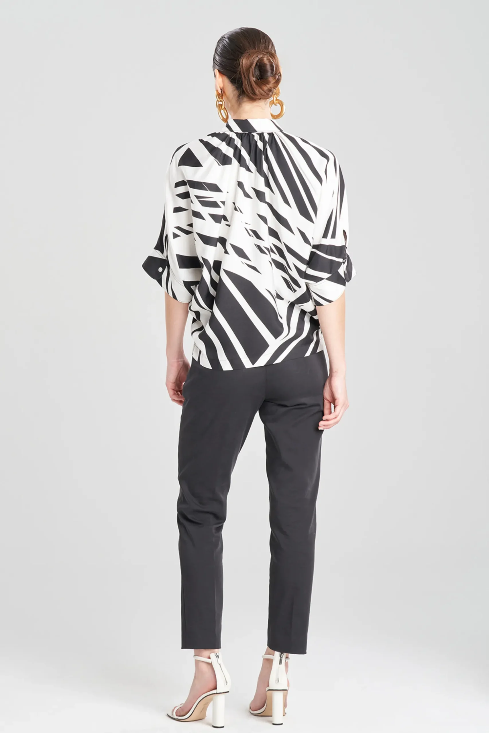 Natori Tops, Shirts & Tunics-Katana Cotton Silk Pleated Top
