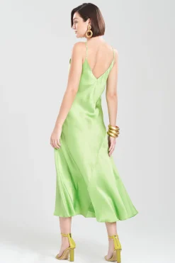 Natori Dresses|Gowns-Key Essentials Sheath Flounce Silk Gown