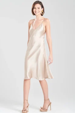 Natori Dresses-Key Essentials Short Silk Slip