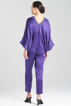 Natori Tops, Shirts & Tunics-Key Essentials Silk Embroidered Kimono Sleeve Top