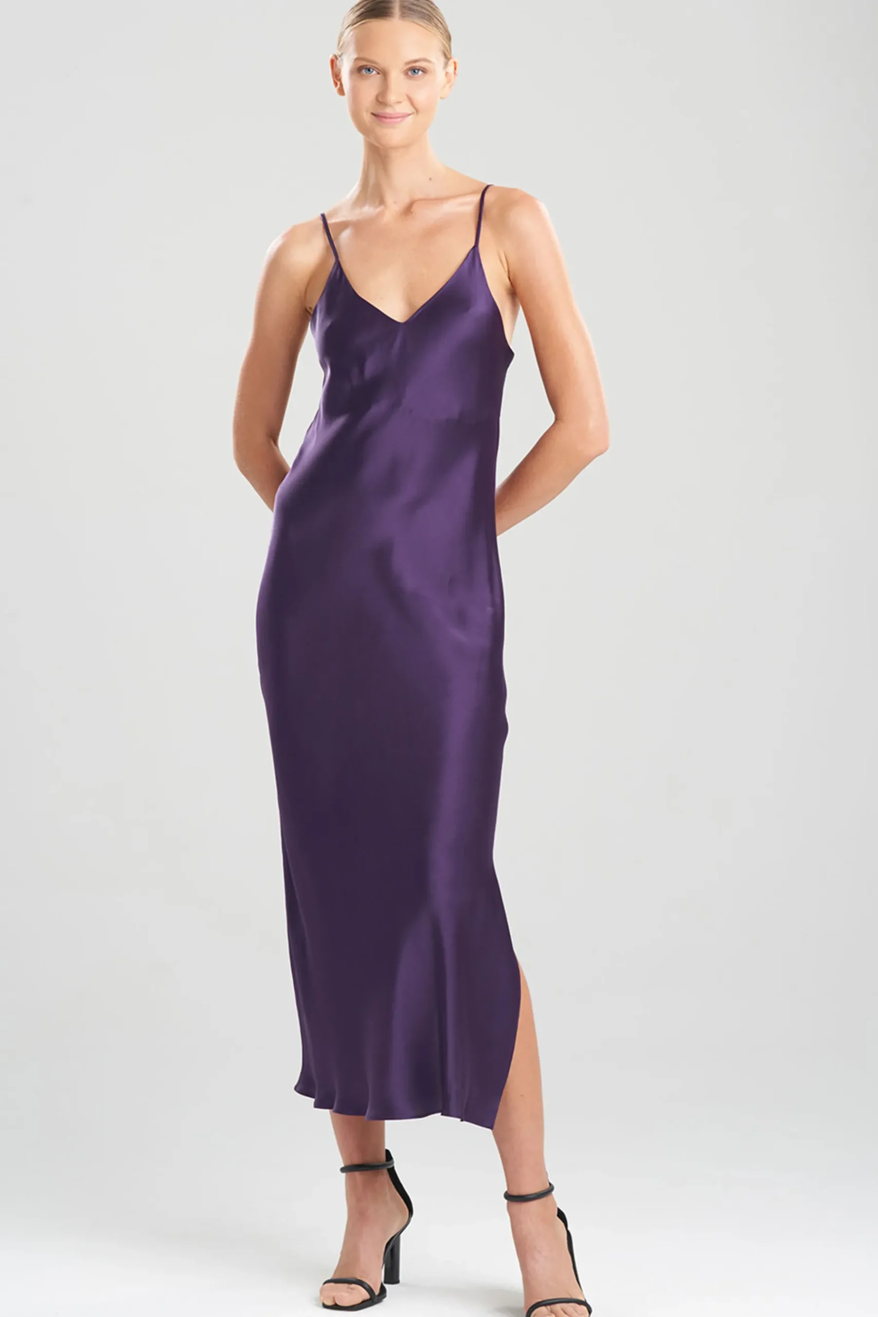 Natori Dresses|Gowns-Key Essentials Silk Gown