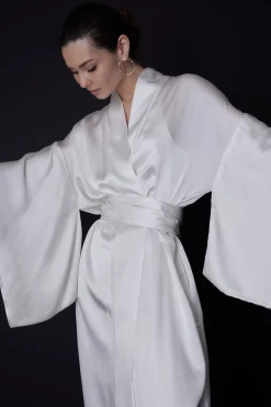 Natori Robes & Kimonos|Bridal Robes & Wraps-Key Essentials Silk Kimono Robe