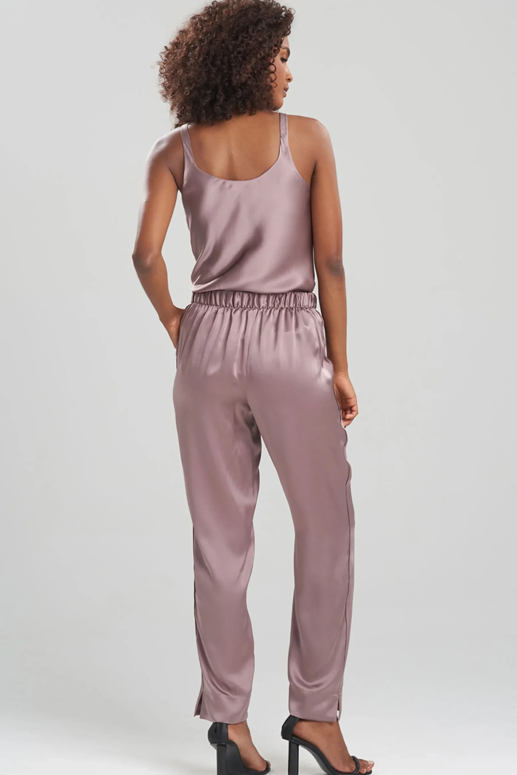 Natori Pajama Bottoms-Key Essentials Silk Slim Pants