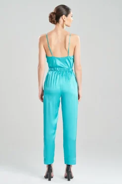 Natori Pajama Bottoms|Pants, Skirts & Shorts-Key Essentials Silk Straight Leg Pants