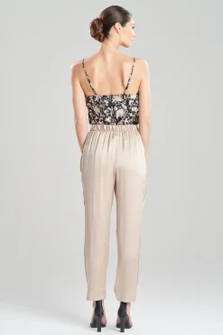 Natori Pajama Bottoms|Pants, Skirts & Shorts-Key Essentials Silk Straight Leg Pants