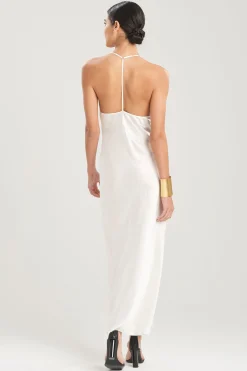 Natori Dresses|Gowns-Key Essentials Silk T-Back Gown